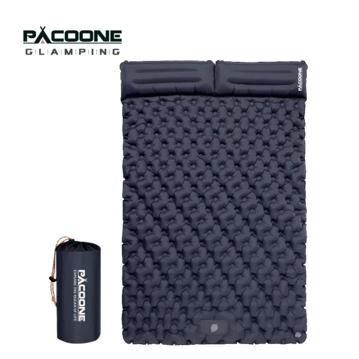 PACOONE Double Inflatable Camping Mattress - Ultralight & Wide