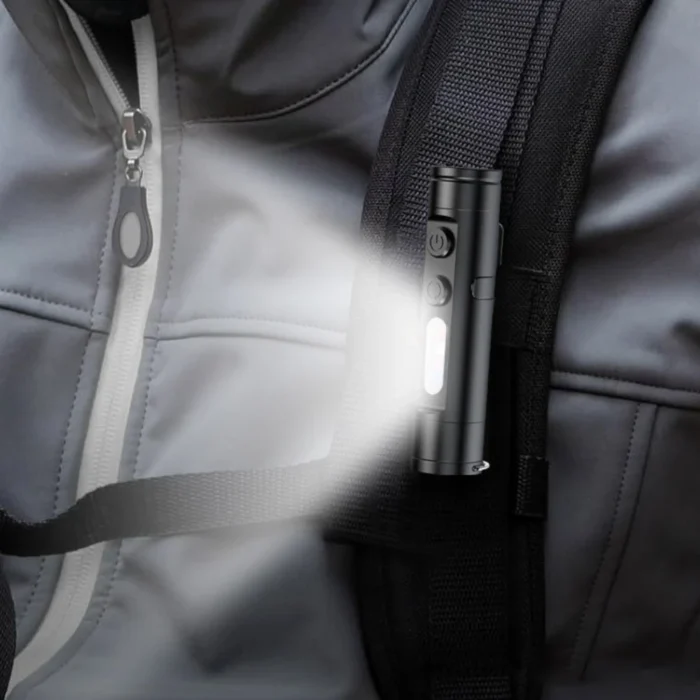 Rechargeable Mini LED Tactical Flashlight with Magnetic Base