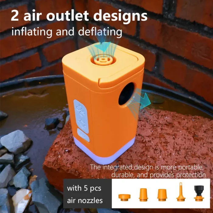 TARKA 2-in-1 Electric Air Pump with Camp Light for Camping